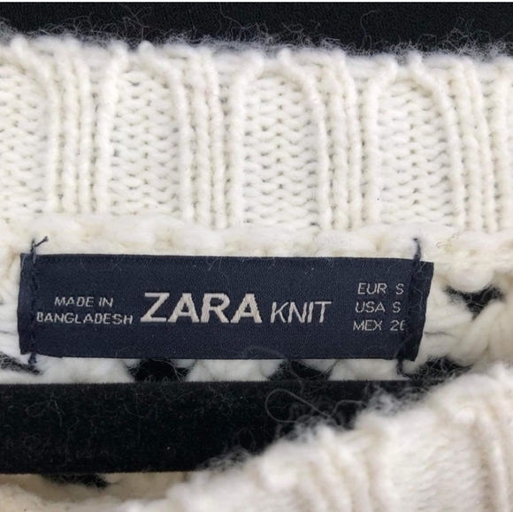 ZARA Knit Chunky Pom Pom Sweater - Picture 5 of 6